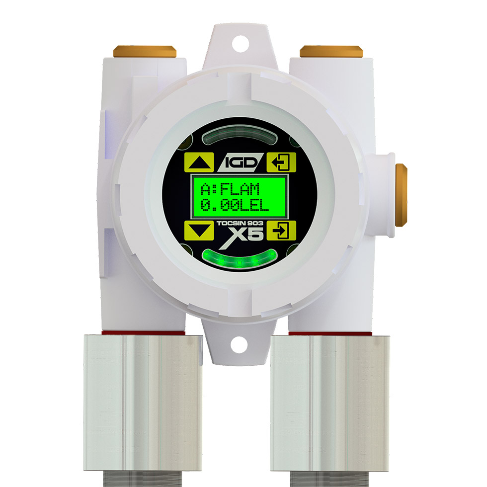 TOC-903-X5 with Two Sensors in Normal Operation - Flammable